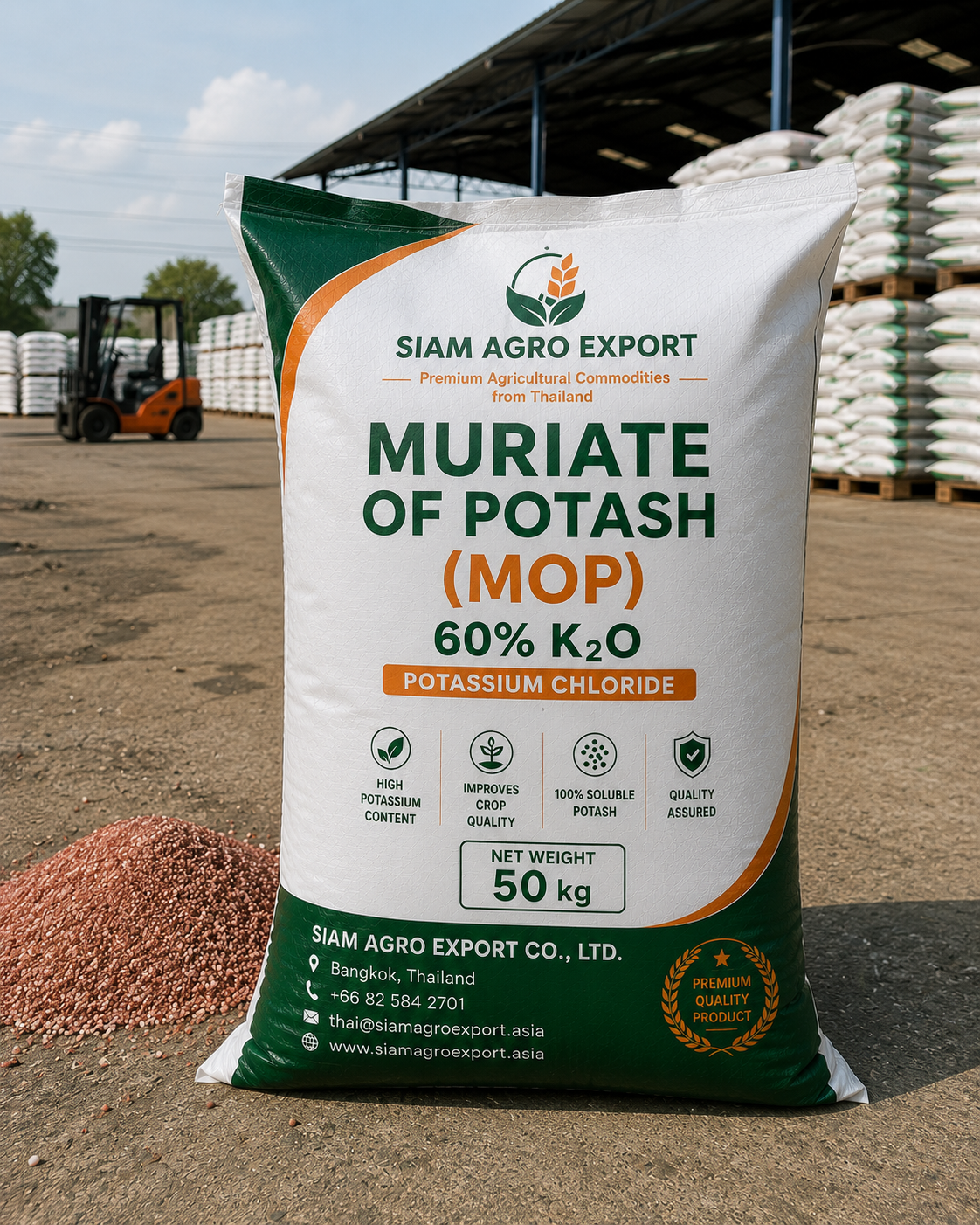 Muriate of Potash (MOP) 60% K₂O